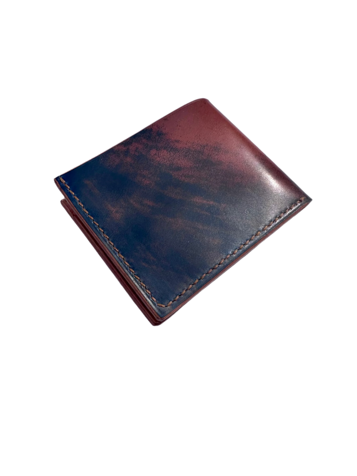 Bifold Wallet - Blue Marbled Shell Cordovan