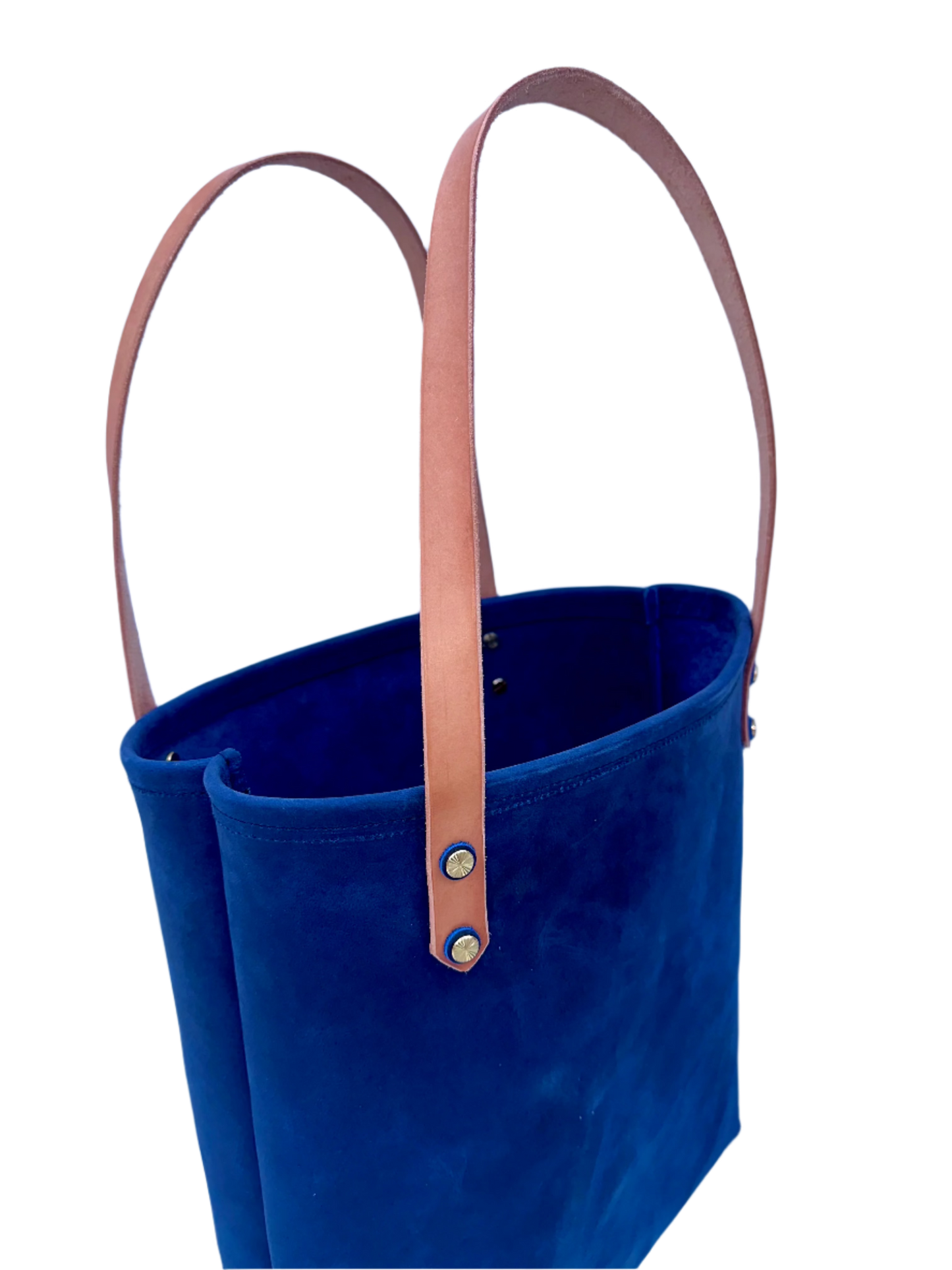 Leather Tote Bag - Blue Buffalo Leather