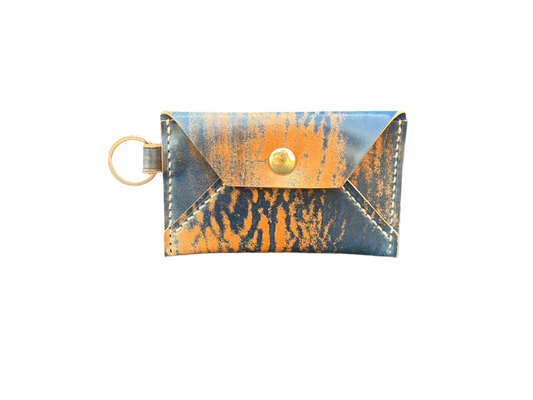 Card Holder with Snap Closure - Shell Cordovan
