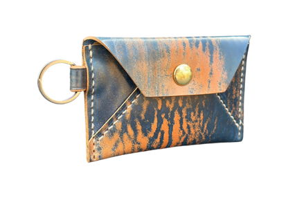Card Holder with Snap Closure - Shell Cordovan