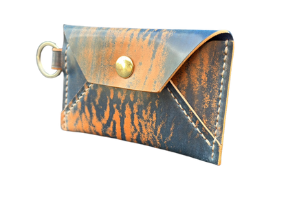 Card Holder with Snap Closure - Shell Cordovan