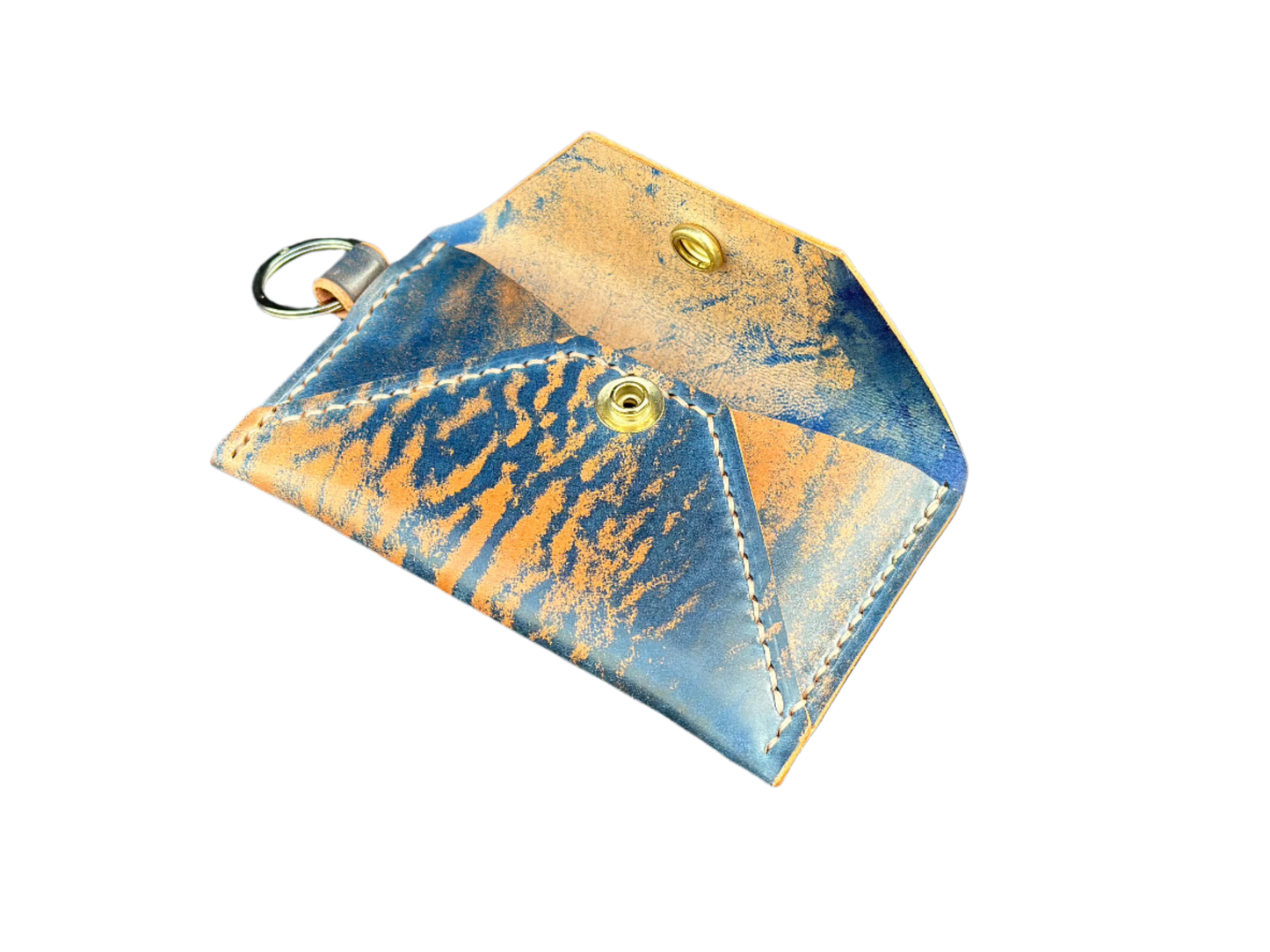 Card Holder with Snap Closure - Shell Cordovan